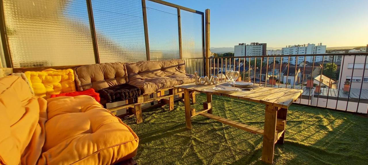 La Dolce Vita -T2 52M2- Dernier Etage- Terrasse-Parking-Wifi Fibre Apartment ตาร์บ ภายนอก รูปภาพ