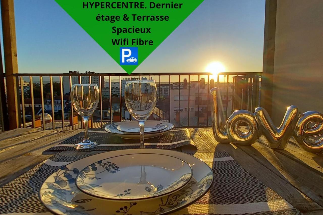 La Dolce Vita -T2 52M2- Dernier Etage- Terrasse-Parking-Wifi Fibre Apartment ตาร์บ ภายนอก รูปภาพ